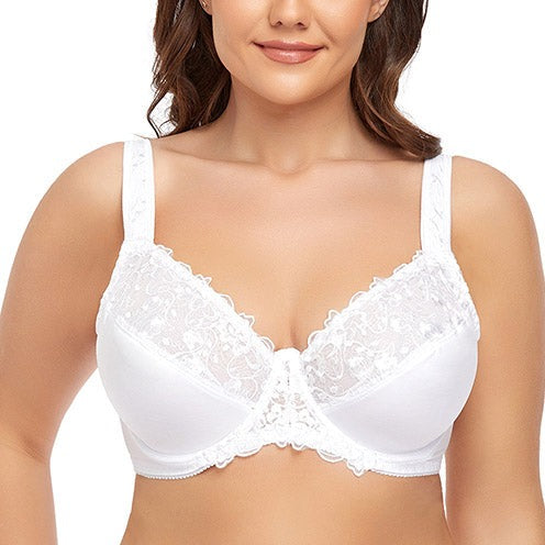 White Underwire Lace Bra