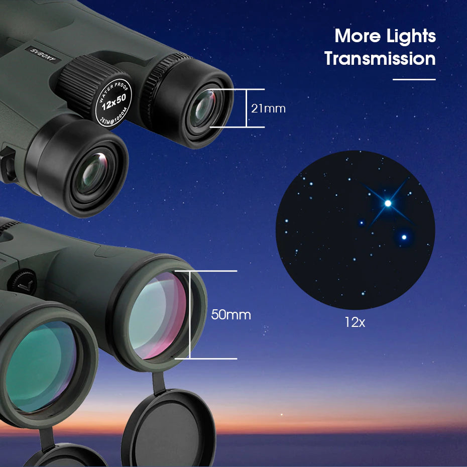 SVBONY Astronomical Binoculars SA203 12x50 for Stargazing